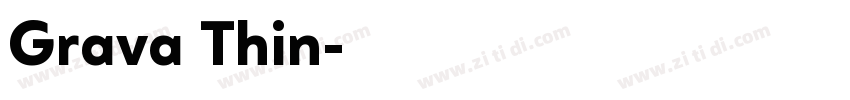 Grava Thin字体转换